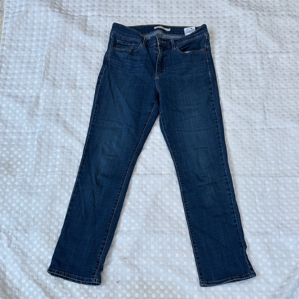 Levi's Deep Indigo Women's Classic Straight-Leg Jeans 28x30